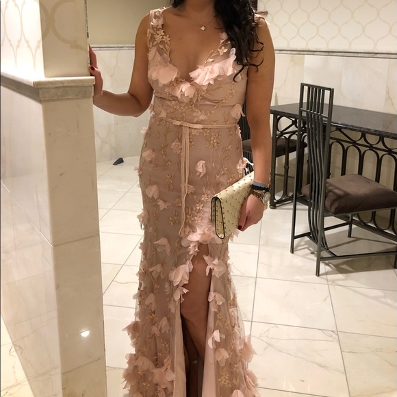 Marchesa Notte 3D flower dress - Picture 8 of 12